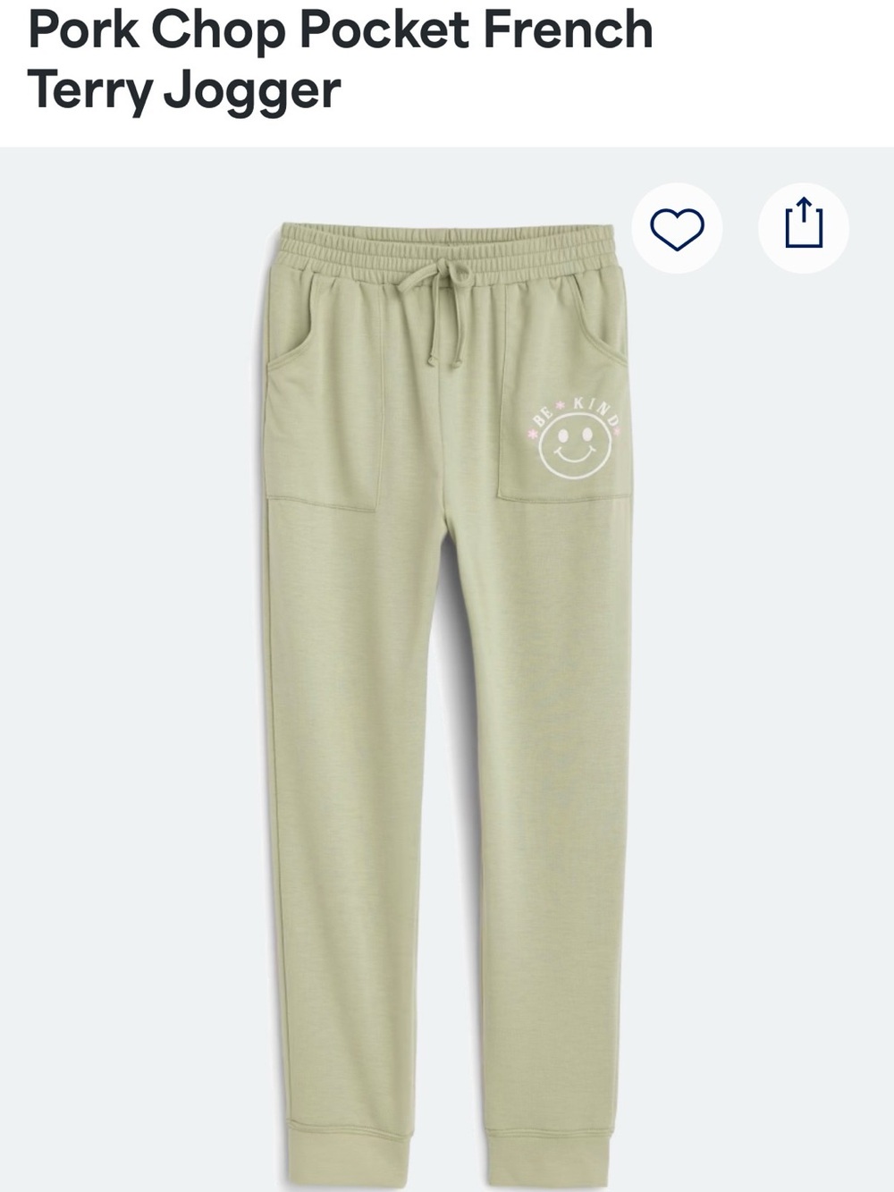 Pocket French Terry Jogger - Pale Green
